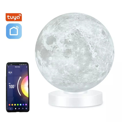 Glomarket Smart WiFi LED Light Desk Tuya Lampe de lune imprimée en 3D